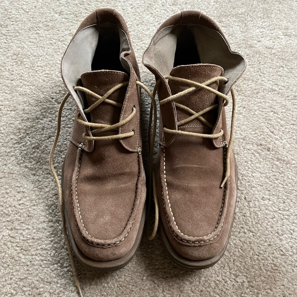 Aston Grey Tan Chukka boots 10.5